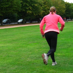 Fitness Over 50, a woman exercises with running stints
