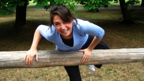 Weight loss Exercise by climbing Jungle Gym, Regent's Park