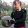 Core exercises with medicine ball