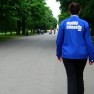 Exercise to conceive, woman power walking in the park