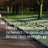 Achieve your goals with winter exercise in the park
