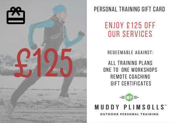 Muddy Plimsolls personal training gift card